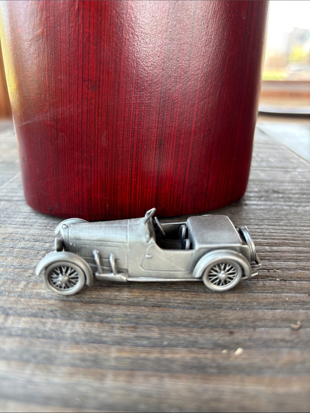 Danbury Mint Pewter 1934 Vintage Aston Martin Figurine.